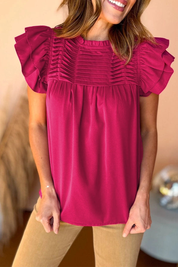 Rayna red blouse