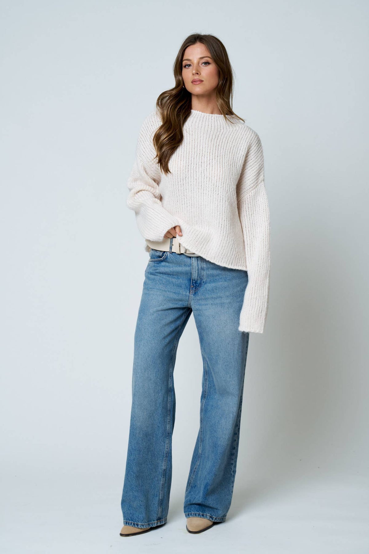 Mia mockneck oversized sweater