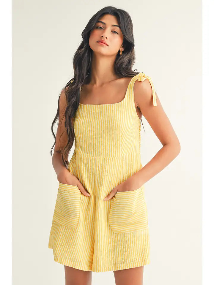 Shelly striped romper