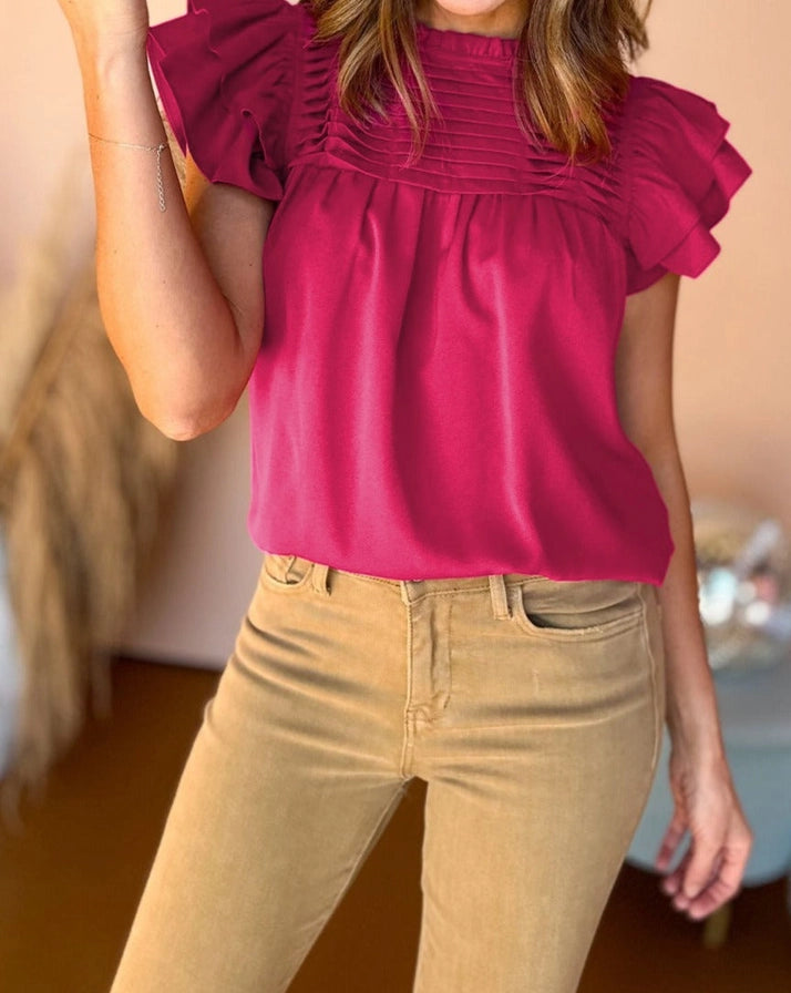 Rayna red blouse