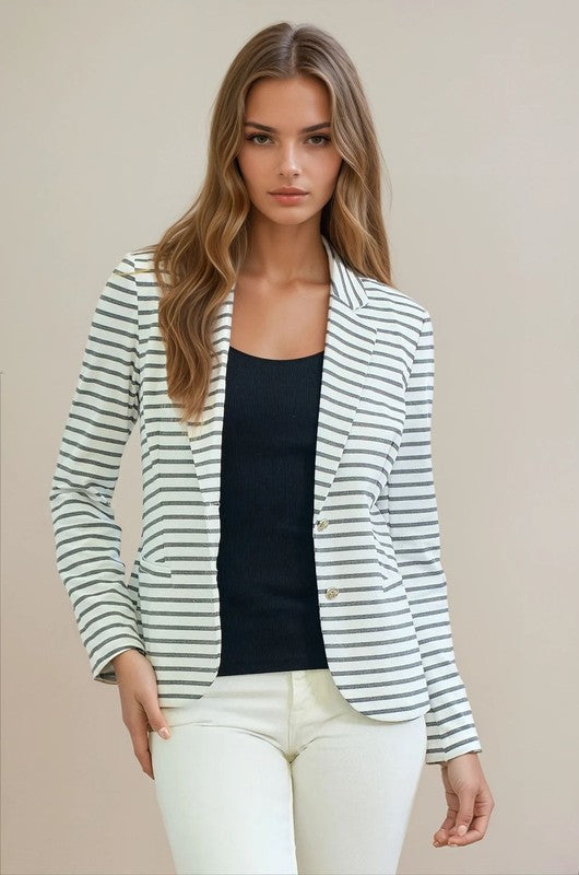 Summer stripe blazer