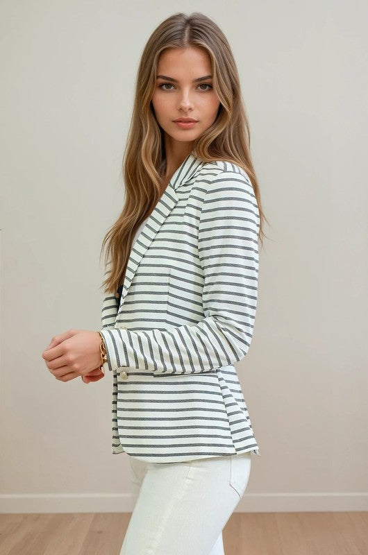 Summer stripe blazer