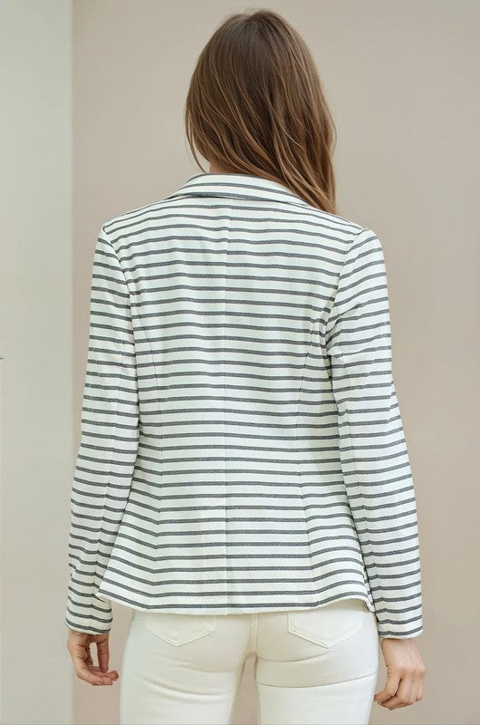 Summer stripe blazer