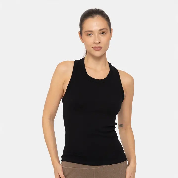 Ribbed racerback tank