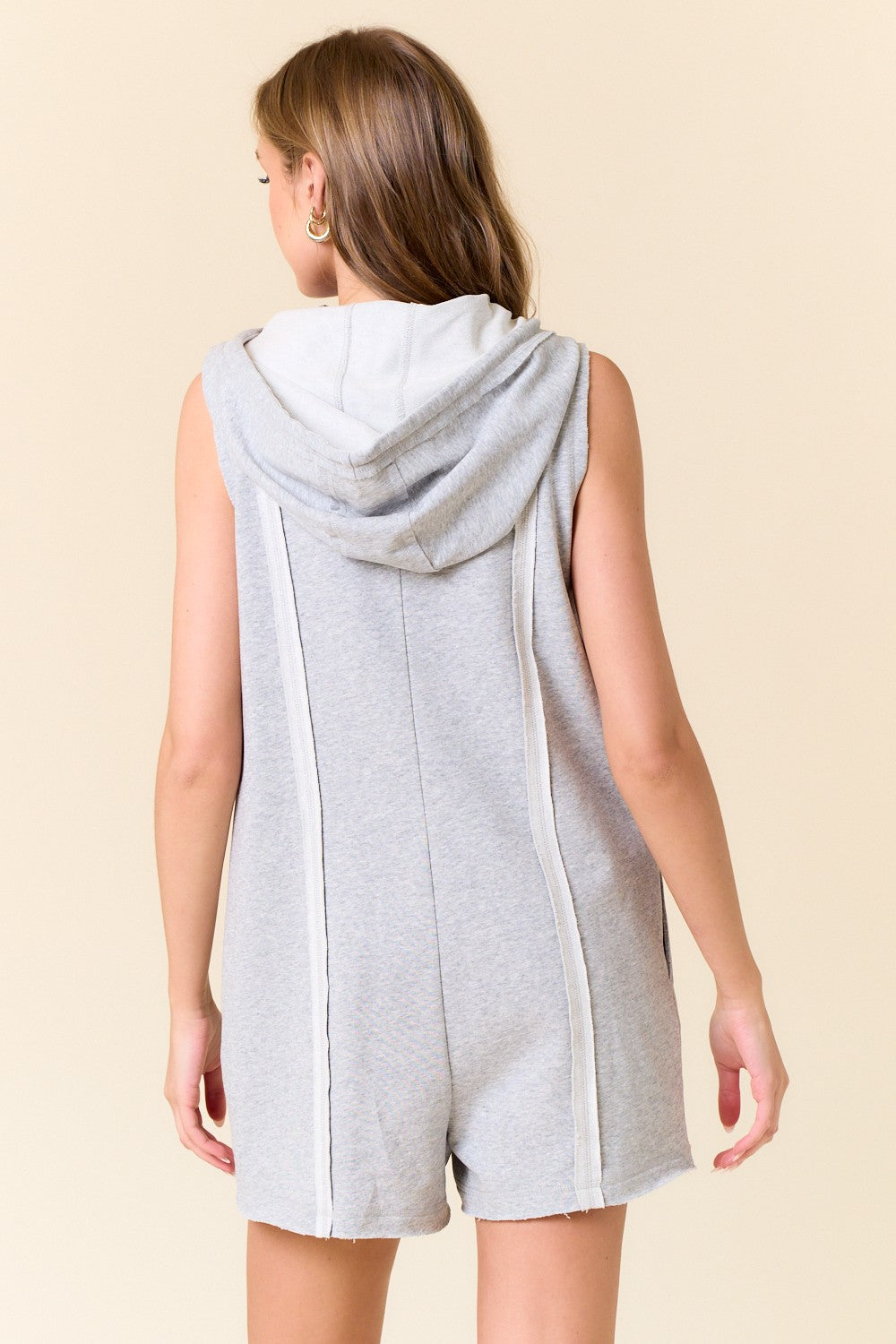Raven hooded romper