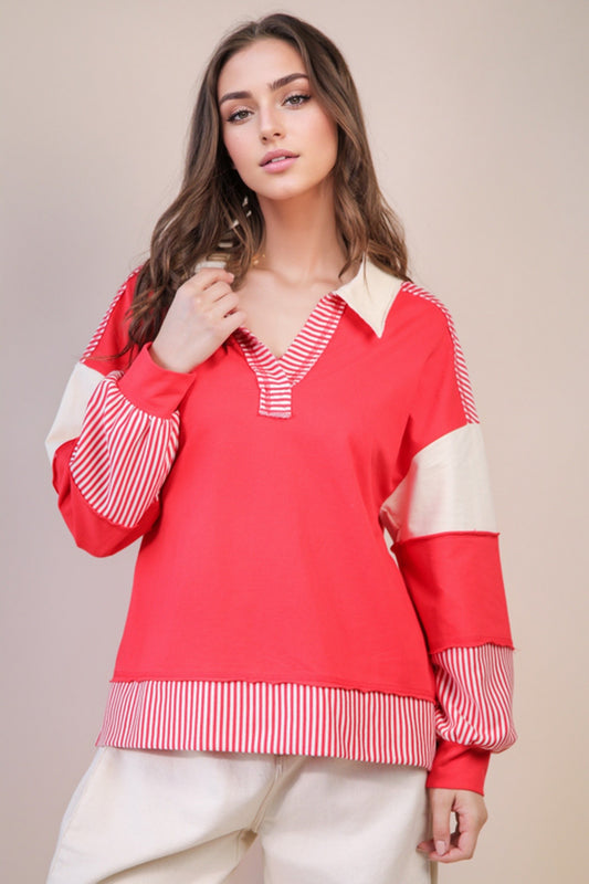 Chloe color block top