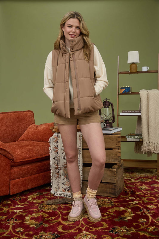 Carter cocoa vest