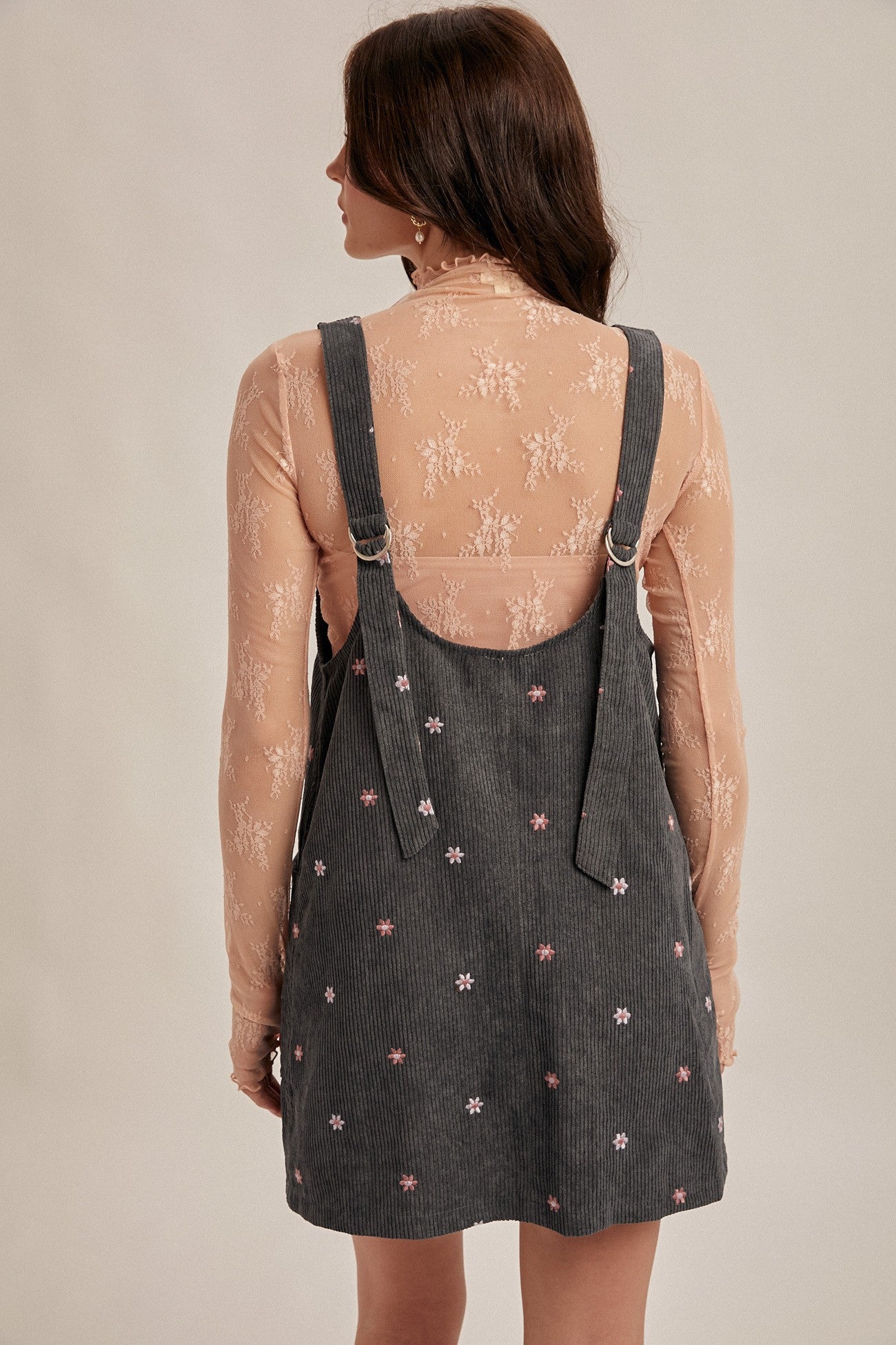 Ambree floral overall dress