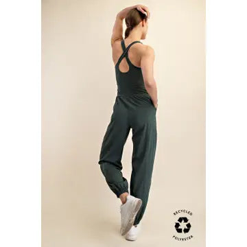 Forest Green active jumpsuit