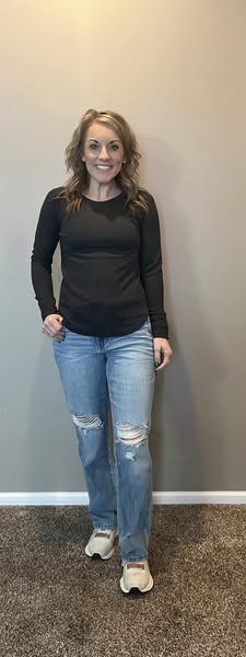 Waffle knit top