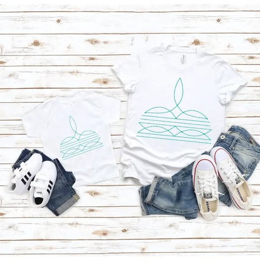 Boot stitch tee