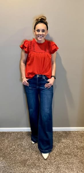 Rayna red blouse
