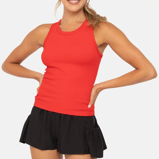 Ribbed racerback tank
