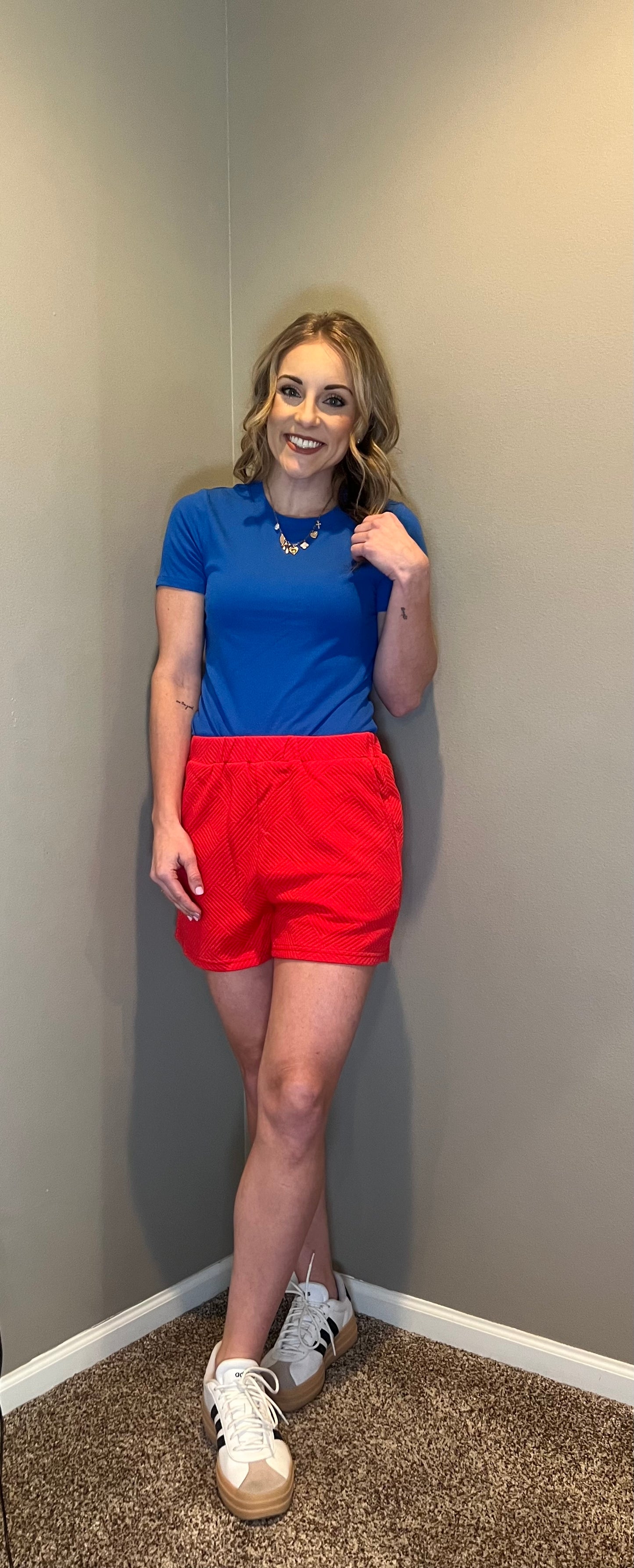 Textured shorts