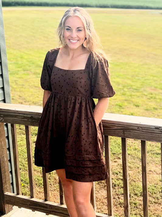 Kenzie corduroy floral dress