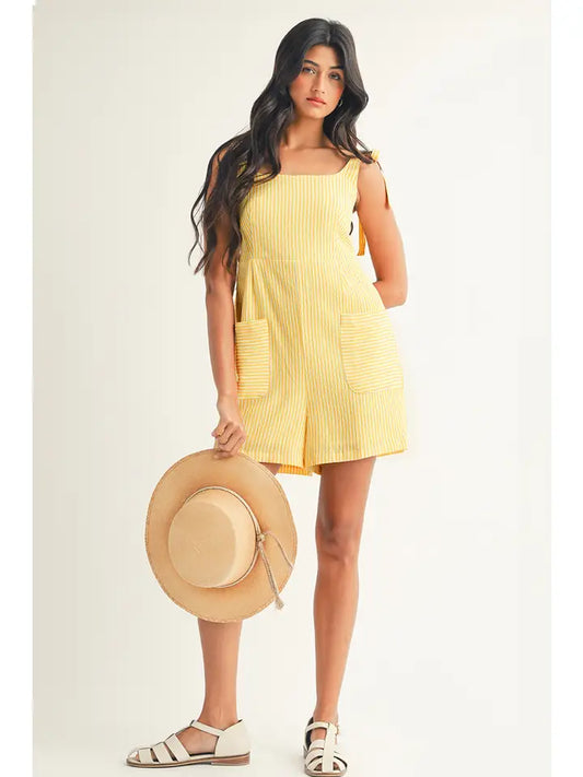 Shelly striped romper
