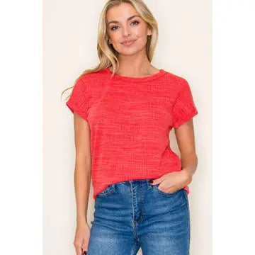 Tessa textured knit top