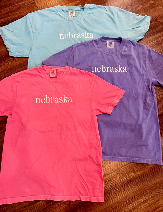 Comfort color Nebraska Tee