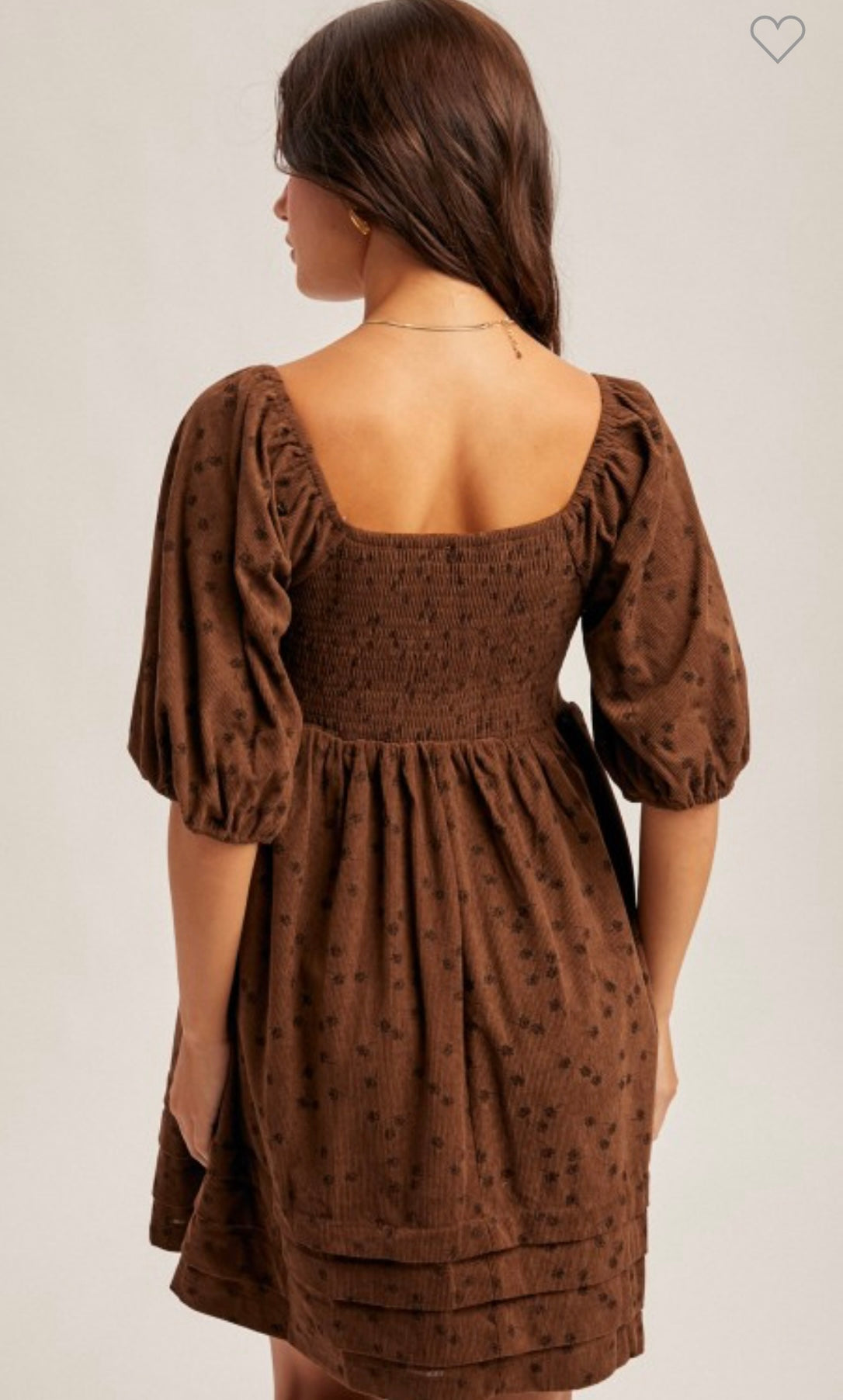 Kenzie corduroy floral dress