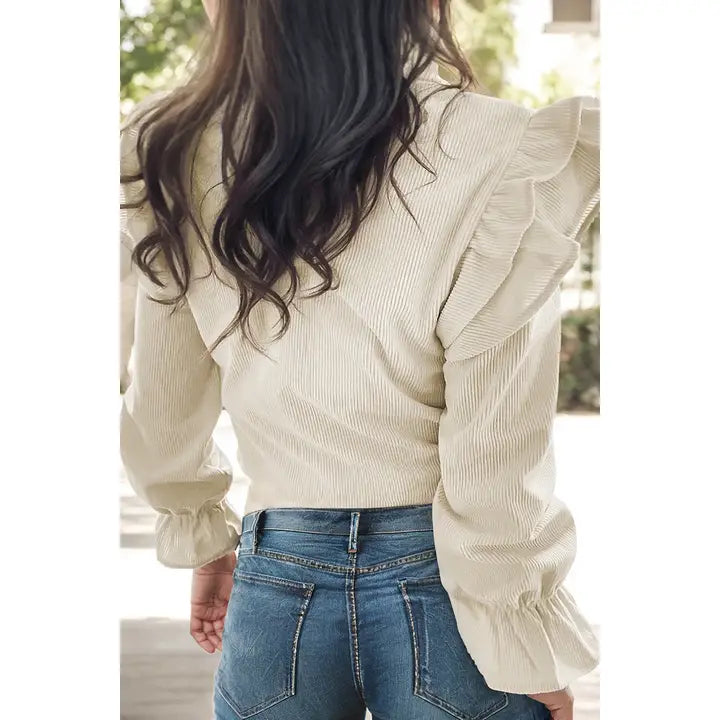 Carly corduroy blouse