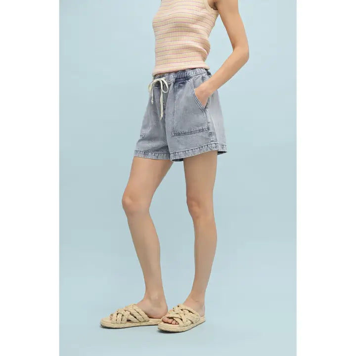 Tinlee tinsel drawstring shorts