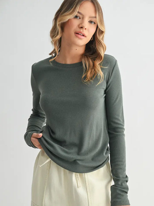 Regina ribbed top