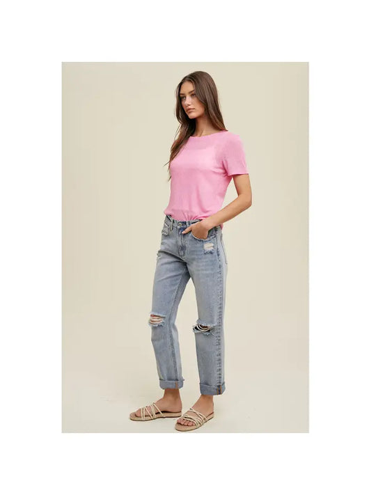 Sarah shear knit top