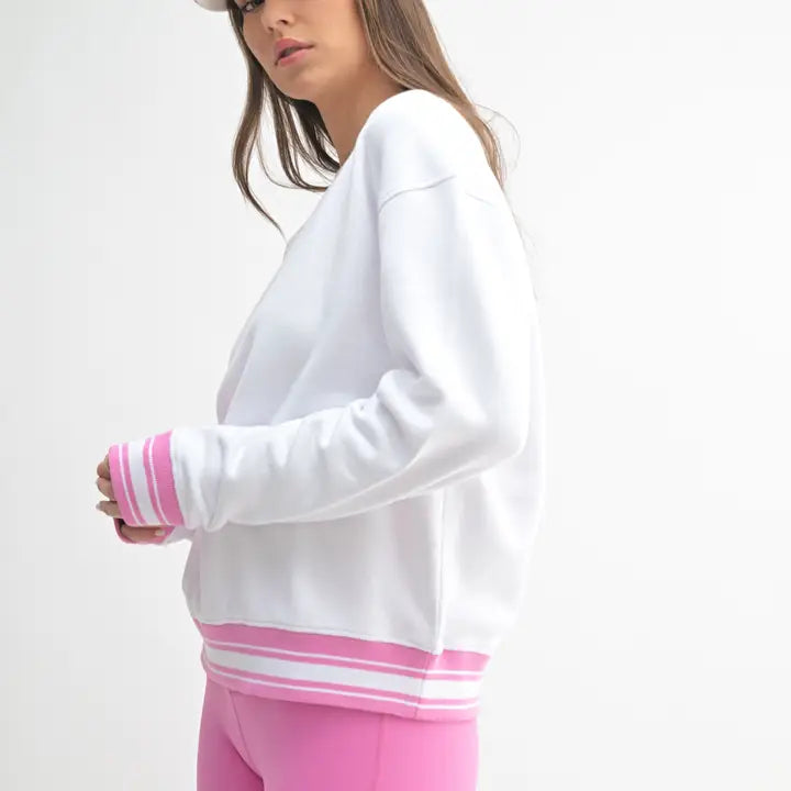 Mono B contrast crew