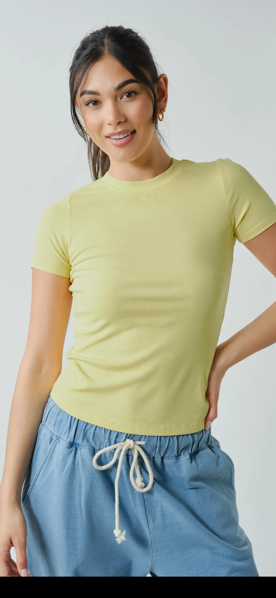 Mono b ribbed basic tee