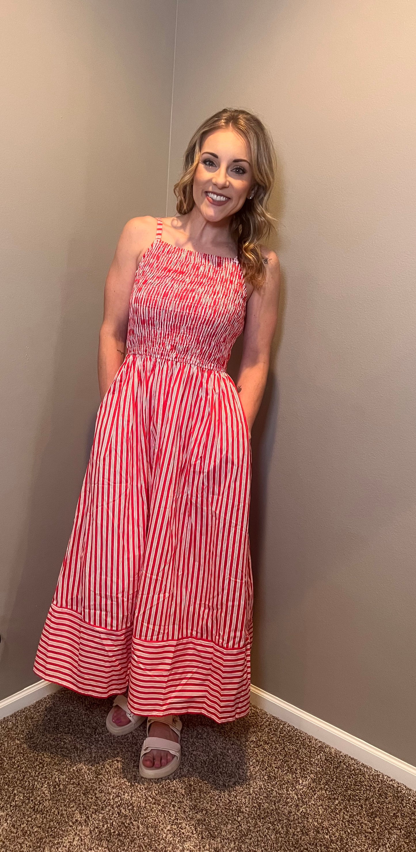 Stella striped dress