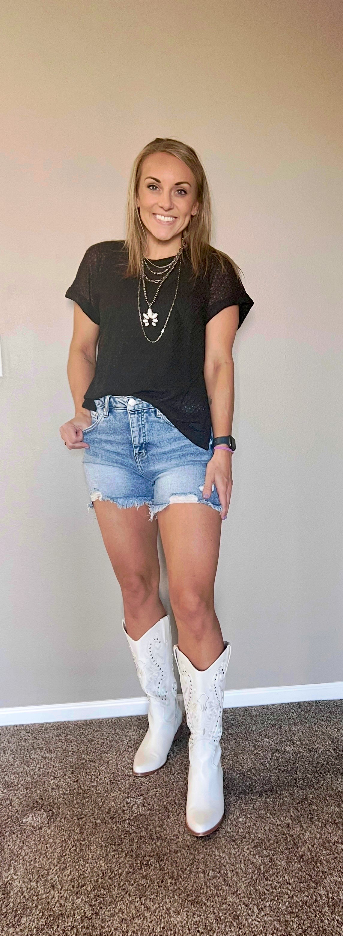 Lennon knit textured top