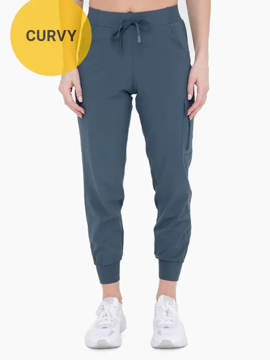 Mono B midnight navy curvy active joggers