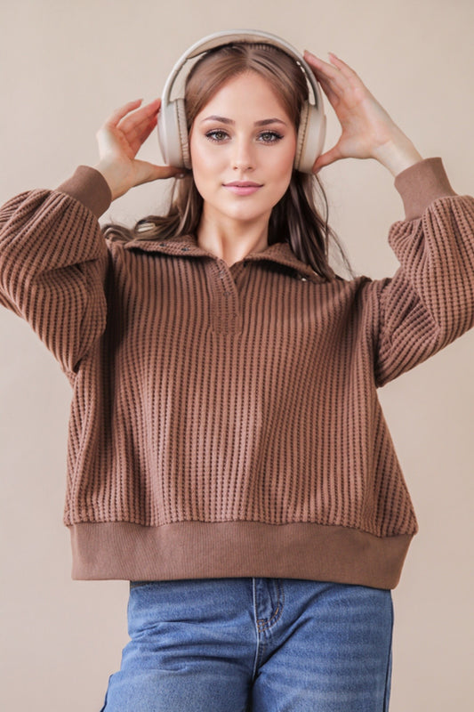 Waverly Waffle knit top