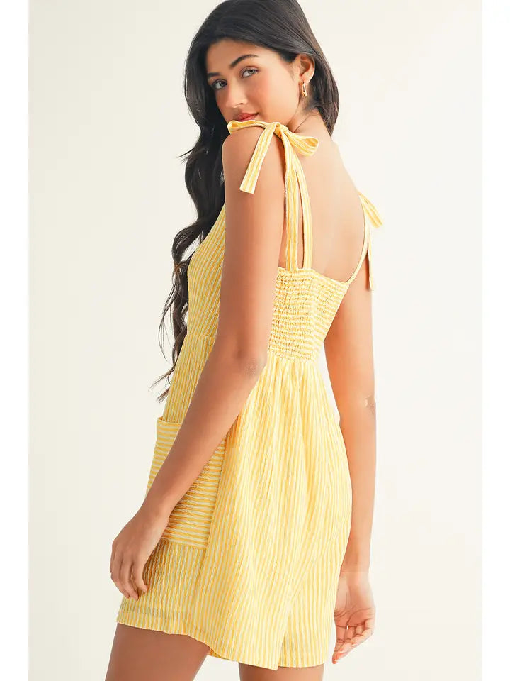 Shelly striped romper