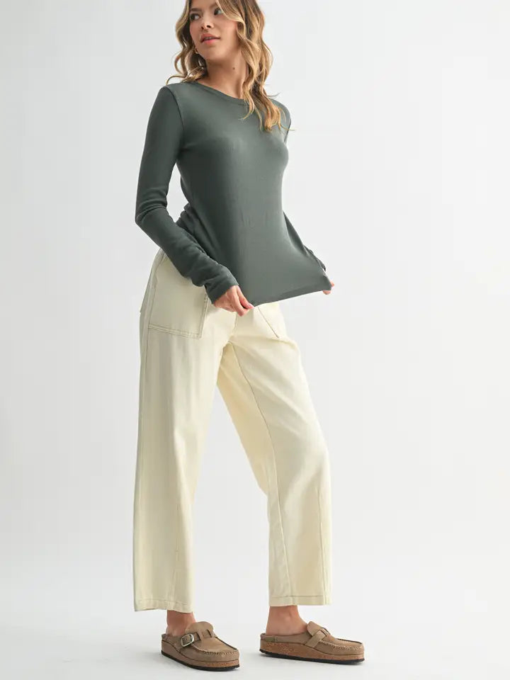 Regina ribbed top