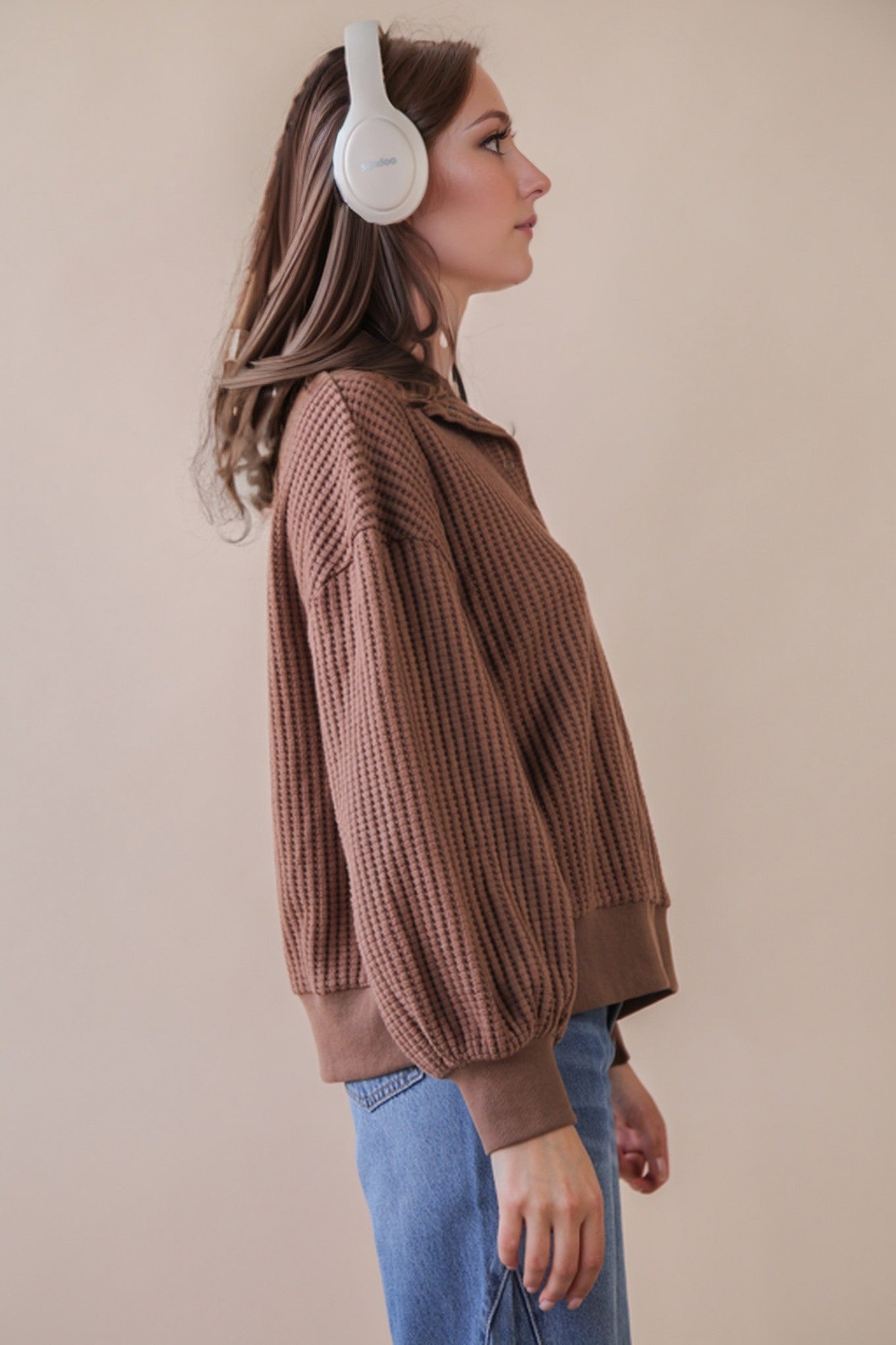 Waverly Waffle knit top