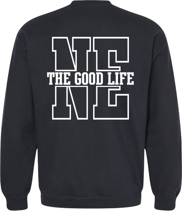 Nebraska puff print crew