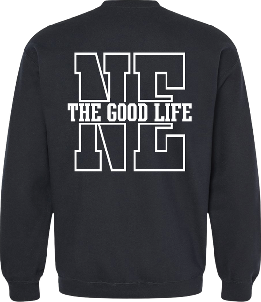Nebraska puff print crew