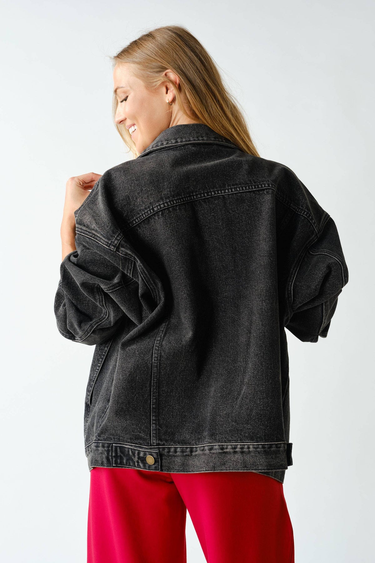 Boxy-Cut Denim Jacket