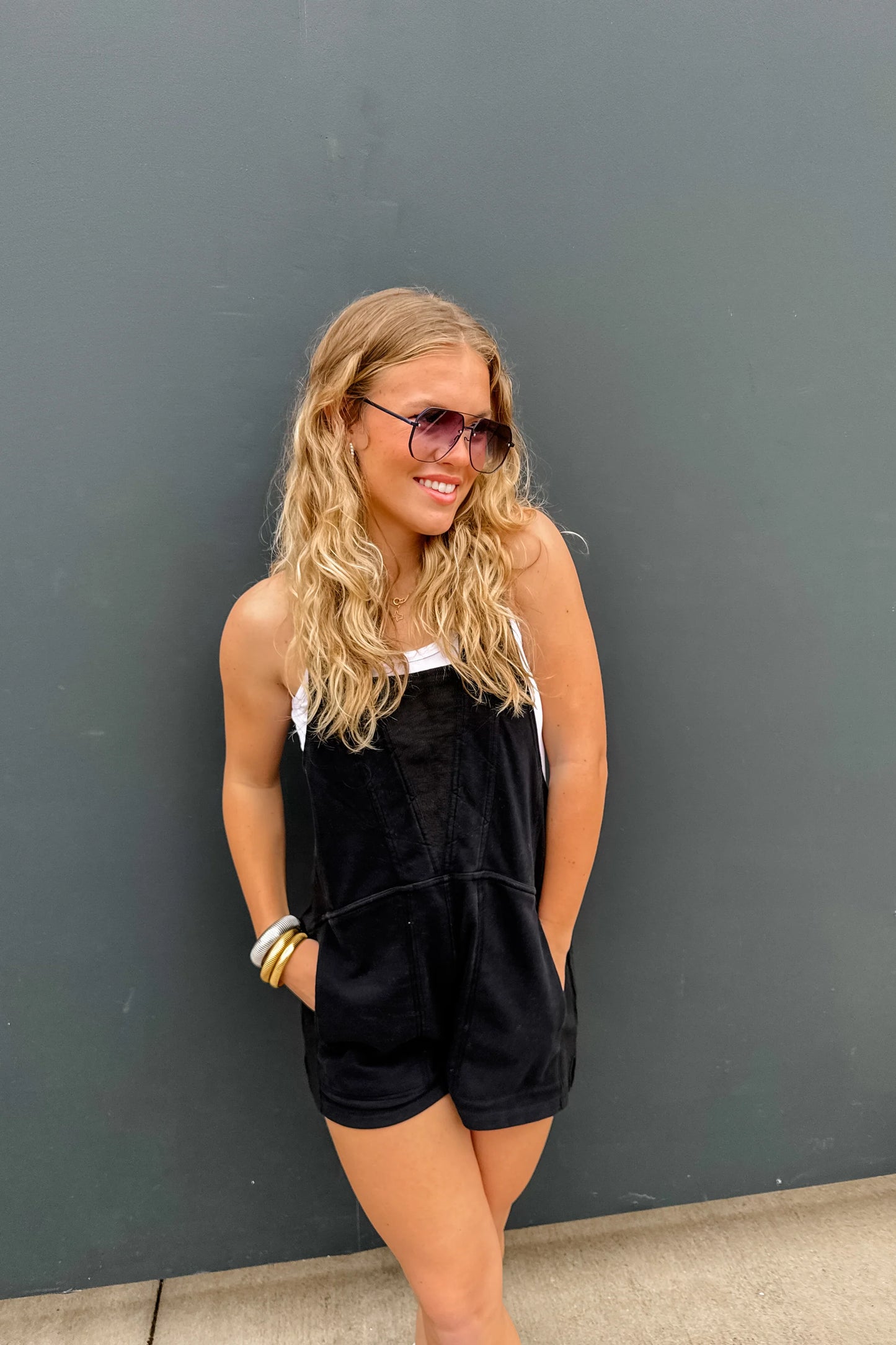 Becca black romper