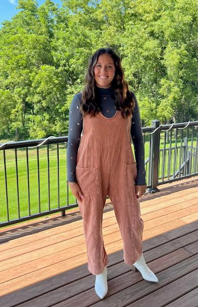 River Rust Corduroy Overalls