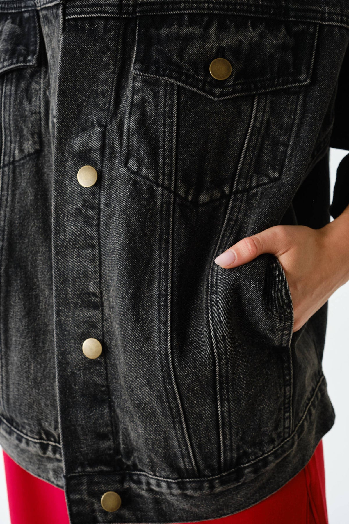 Boxy-Cut Denim Jacket