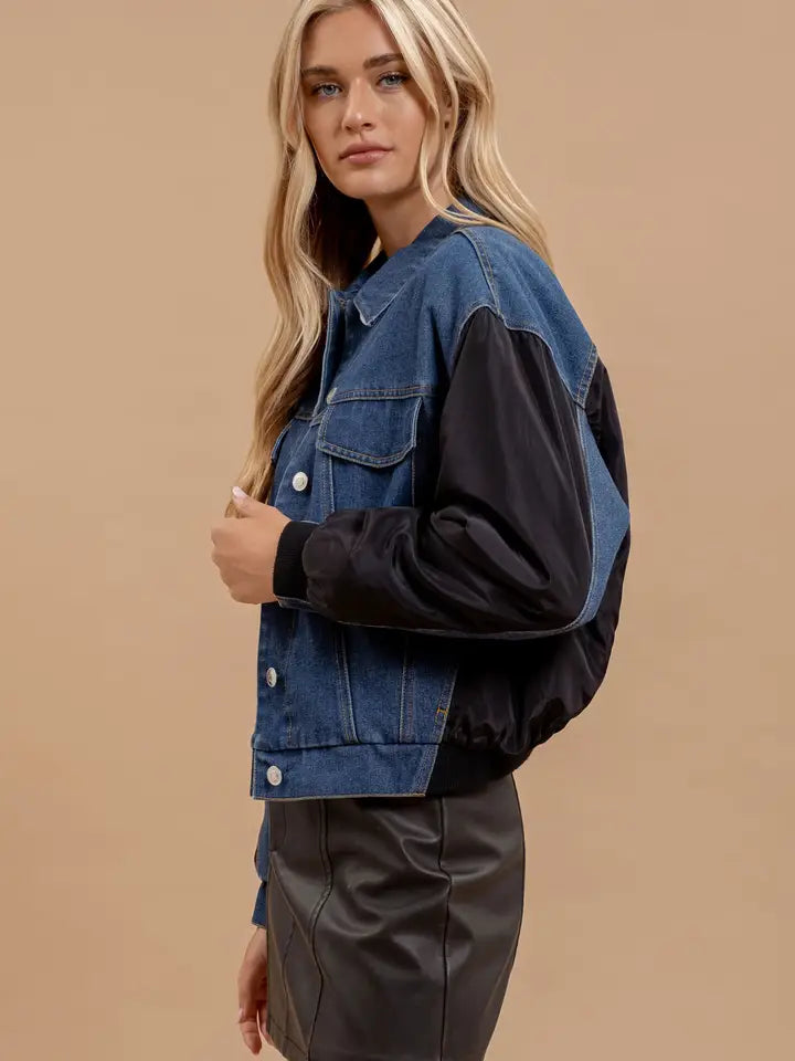 Contrast Denim Jacket