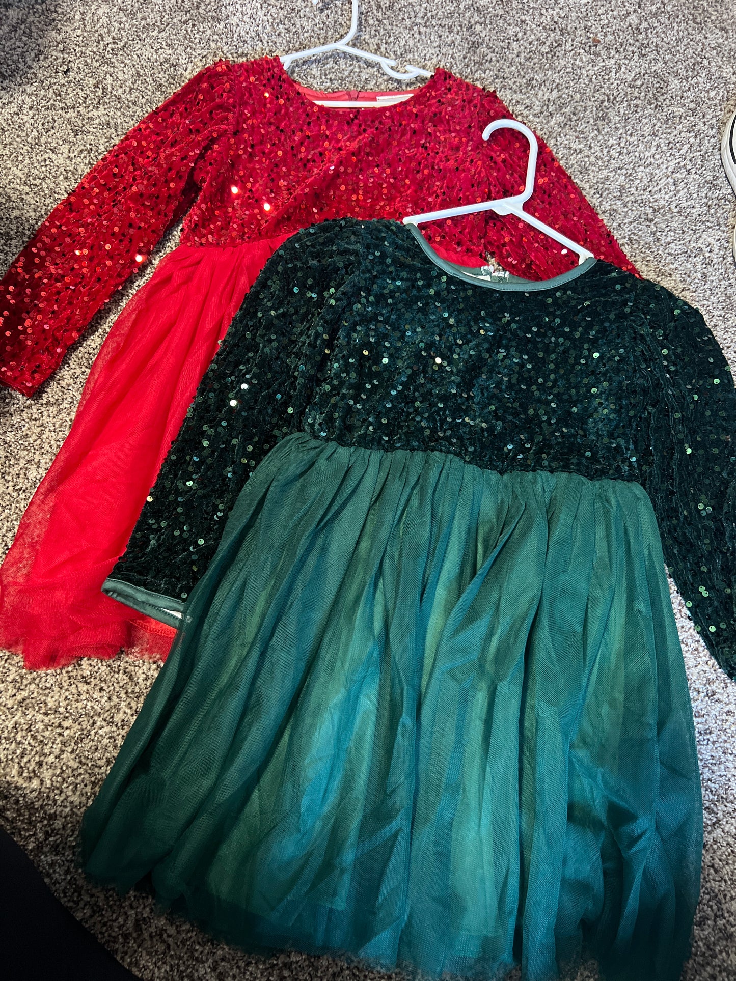 Christmas sequence tulle dress