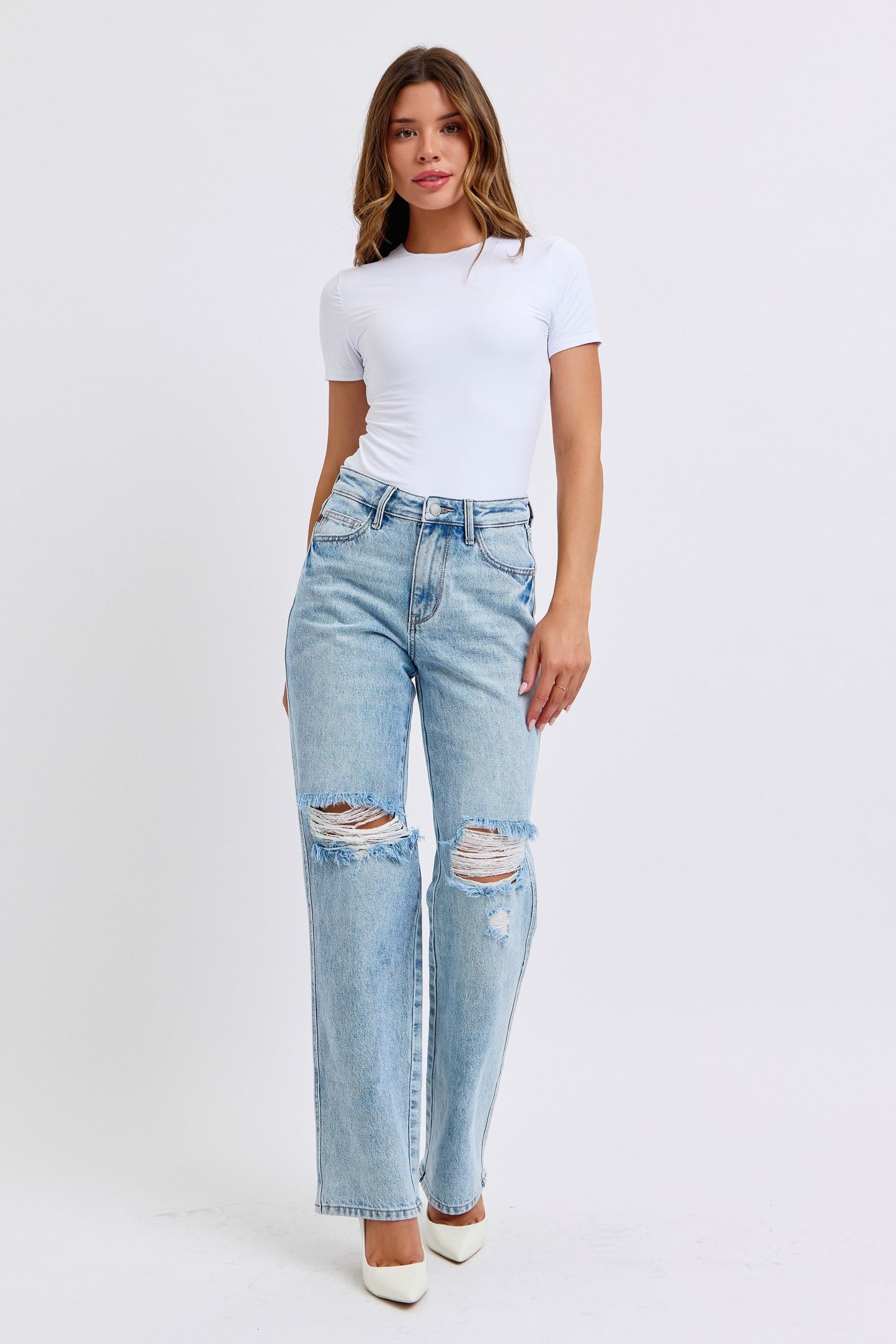 Judy Blue highrise 90s Straight jeans