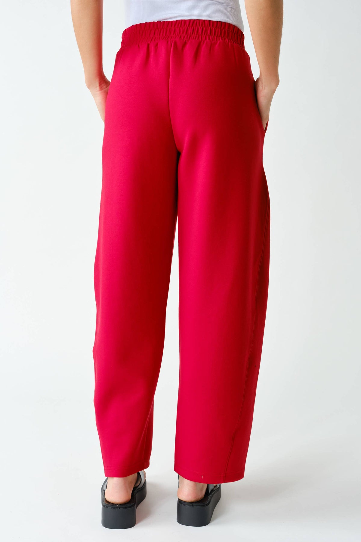Pleated Barrel Pants