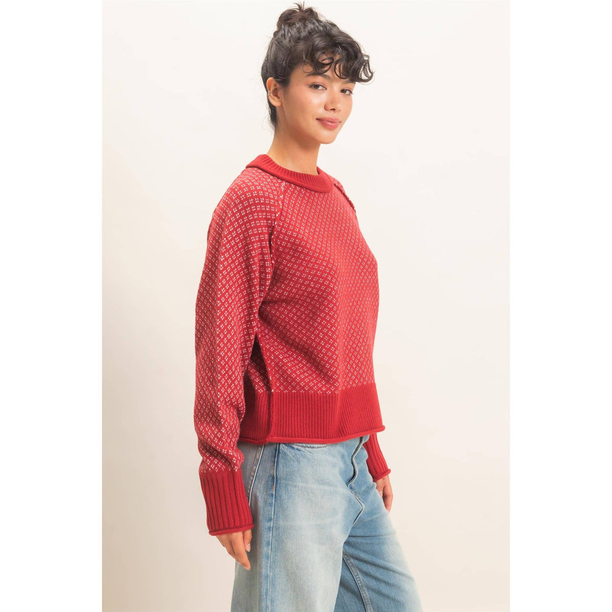 Raven Patterned Sweater