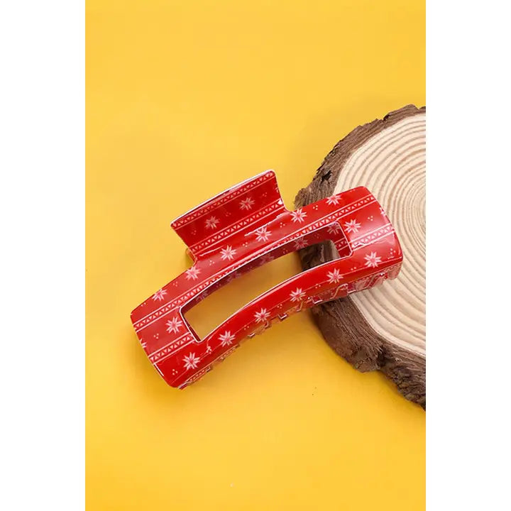 Christmas claw clips