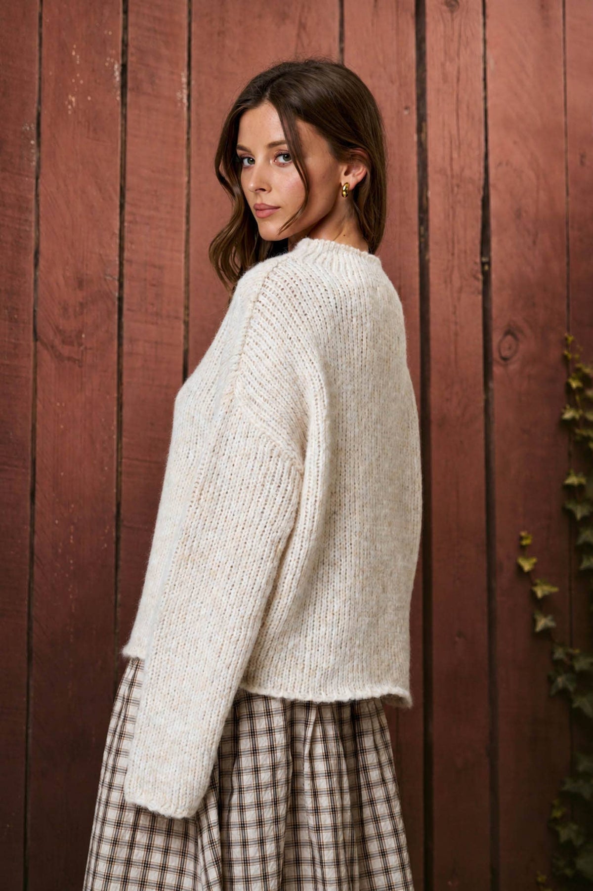 Mia mockneck oversized sweater