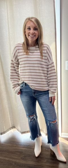 Bethany Stripped Knit Sweater